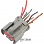 Stecker mit externer Verkabelung für die Hydraulikeinheit FORD E4OD, 4R100 — E9TB-14N003-K