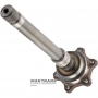 Flanschwelle (Verteilergetriebe) VAG DSG6 DQ250 02E - 0CN409355B, Gesamtlänge 334 mm, 6 Befestigungslöcher (Mittenabstand 50 mm)