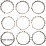 Stahlfelgensatz B4 / Low-Reverse Brake TOYOTA A750 E/F 3568404010 356940C010 3568904010 - 7 Stahlfelgen (Dicke 1,80 mm), Stützscheibe (Dicke 9 mm)