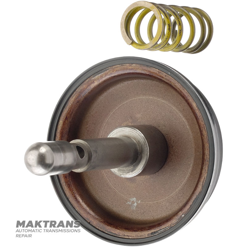Gummierter Kolben (gebraucht) für das Zwischenbremsband FORD 5R55N — XW4Z-7D021-JA, XW4P-7E221-JB (Außen-Ø 65 mm X Außen-Ø 73 mm)