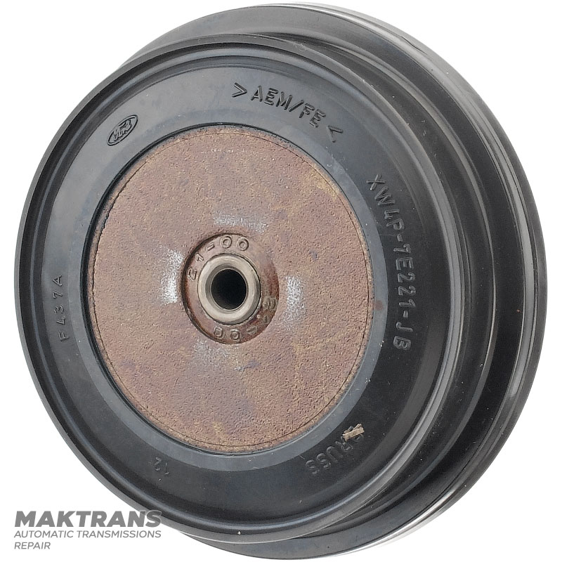 Gummierter Kolben (gebraucht) für das Zwischenbremsband FORD 5R55N — XW4Z-7D021-JA, XW4P-7E221-JB (Außen-Ø 65 mm X Außen-Ø 73 mm)
