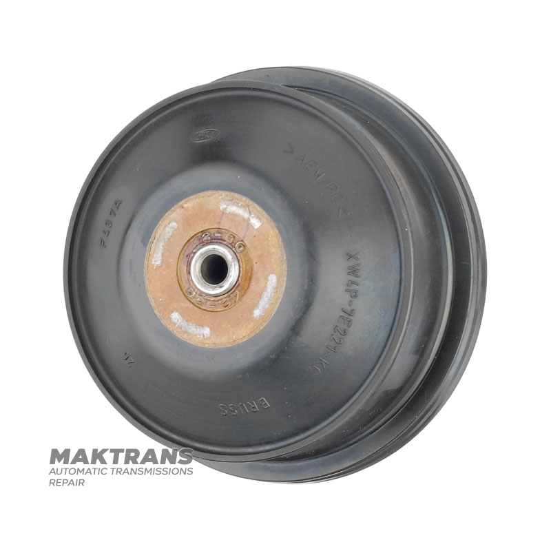 Gummierter Kolben (gebraucht) für das Overdrive-Bremsband FORD 5R55N, 5R55S, 5R55W — Außen-Ø 65 mm / 73,25 mm, XW4Z-7D021-KA, 4W4Z-7D021-KA, XW4P-7E221-KC