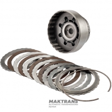 FORWARD Kupplungstrommel FORD 4R100 - lange Keile, 4 Reibscheiben, Gesamtdicke des Scheibensatzes 27,95 mm