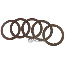 Satz Reibscheiben DIRECT Clutch FORD 4R100 - 5 Scheiben im Satz (Dicke 2 mm, 63 Zähne, Außendurchmesser 162,20 mm)