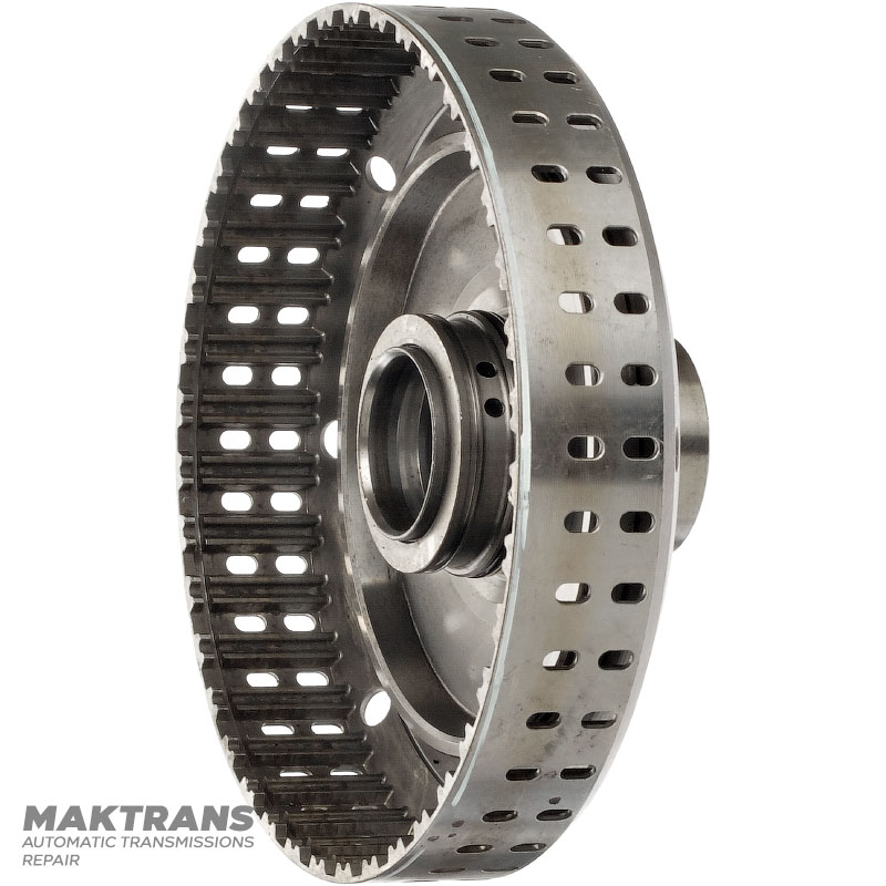 K1 Kupplungstrommel (leer: keine Scheiben, kein gummierter Kolben) AW TF-60SN 09G - Gesamthöhe 65 mm, Halshöhe 29,50 mm, Höhe vom Kolben bis zum Sicherungsring 21 mm