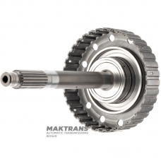 Eingangswelle, Trommel 3-5-R Kupplung (leer, ohne Scheiben) Hyundai / KIA 454143B200 - Gesamthöhe 343 mm, 23 Keile (Außen-Ø 24,40 mm) / 20 Keile (Außen-Ø 24,05 mm)