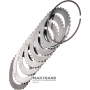 FORWARD Clutch Ford 4R70 4R75 Stahlradsatz - 5 Stahlräder (1,75 mm Stahlrad), 7 mm Stützrad