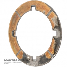 Gleitscheibe (Bimetall) des hinteren Planetengetriebes FORD E4OD, 4R100 — E9TZ-7A166-A, 4 Schenkel (Schenkelbreite 7,40 mm), Höhe 5,55 mm, Dicke 1,60 mm, Außen-Ø 95,60 mm, Innen-Ø 66,15 mm
