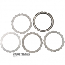Ein Satz Stahlfelgen Intermediate Clutch / Ford AOD, AODE, AODE-W, 4R70W, 4R75E, 4R75W – gebraucht, poliert, mit restauriertem Chagrinleder, XL3Z-7B442-AA, F7LZ-7B442-AA