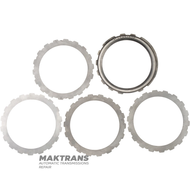 Ein Satz Stahlfelgen Intermediate Clutch / Ford AOD, AODE, AODE-W, 4R70W, 4R75E, 4R75W – gebraucht, poliert, mit restauriertem Chagrinleder, XL3Z-7B442-AA, F7LZ-7B442-AA