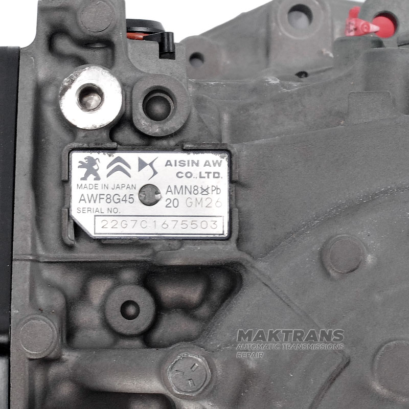Überholtes und straßenerprobtes Getriebe AISIN WARNER AWF8G45 — Peugeot 2.0 HDI, Getriebekennzeichnung 20GM22, 20GM26, 20GM13, (1636385780, 1643637480, 9827156780, 1636385980, 9823499580, 9830763780)
