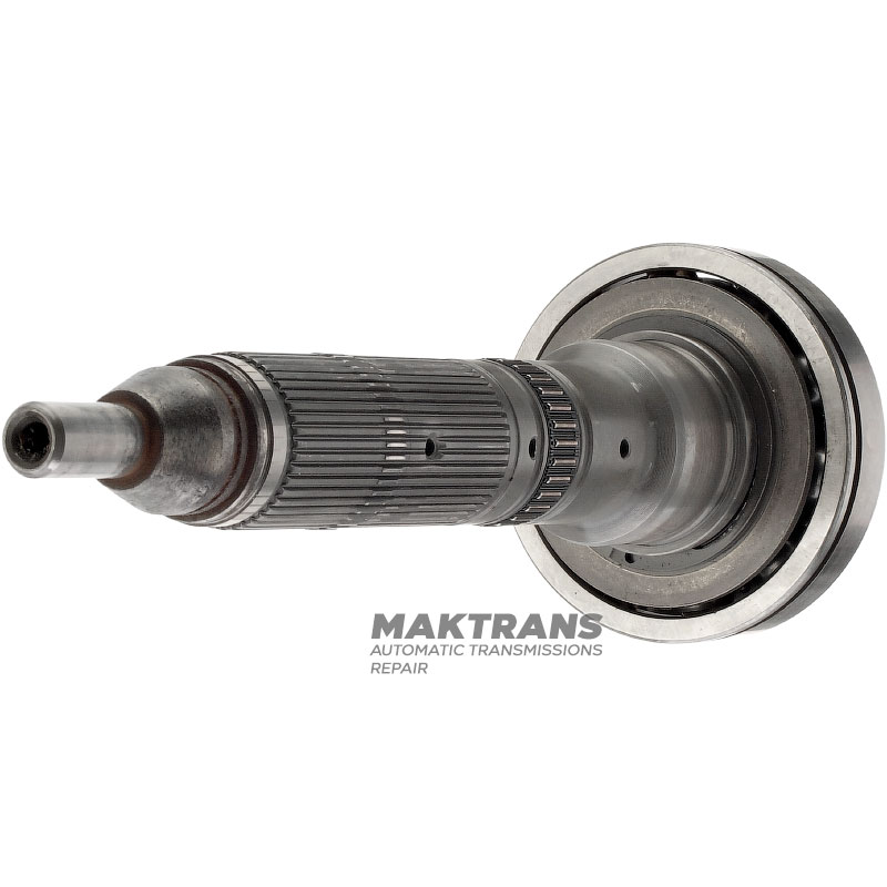 Hauptwelle des Verteilergetriebes mit Kugellager BMW ATC400 - Gesamtlänge 276 mm, Keilwellenlänge 28 mm, Anzahl der Keilwellen 43 außen / 43 innen