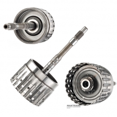 Eingangswelle, E Kupplungstrommel (leer, ohne Scheiben) FORD 6R60, 6R75, 6R80 - Bauhöhe 312 mm, 71 Zähne (Außen-Ø 136,05 mm), für 6 Reibscheiben, 9L2B-7L668-AA