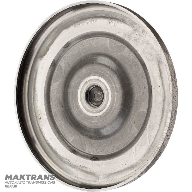 Aisin Warner AW55-50SN, AW55-51SN Drehmomentwandler-Frontabdeckung - Drehmomentwandler-Kennzeichnung 43A120, Gesamthöhe 52 mm, Außendurchmesser des Gehäuses, Außendurchmesser des Pilotrings 20,90 mm, 3 Befestigungslöcher (Innendurchmesser 8,80 mm)