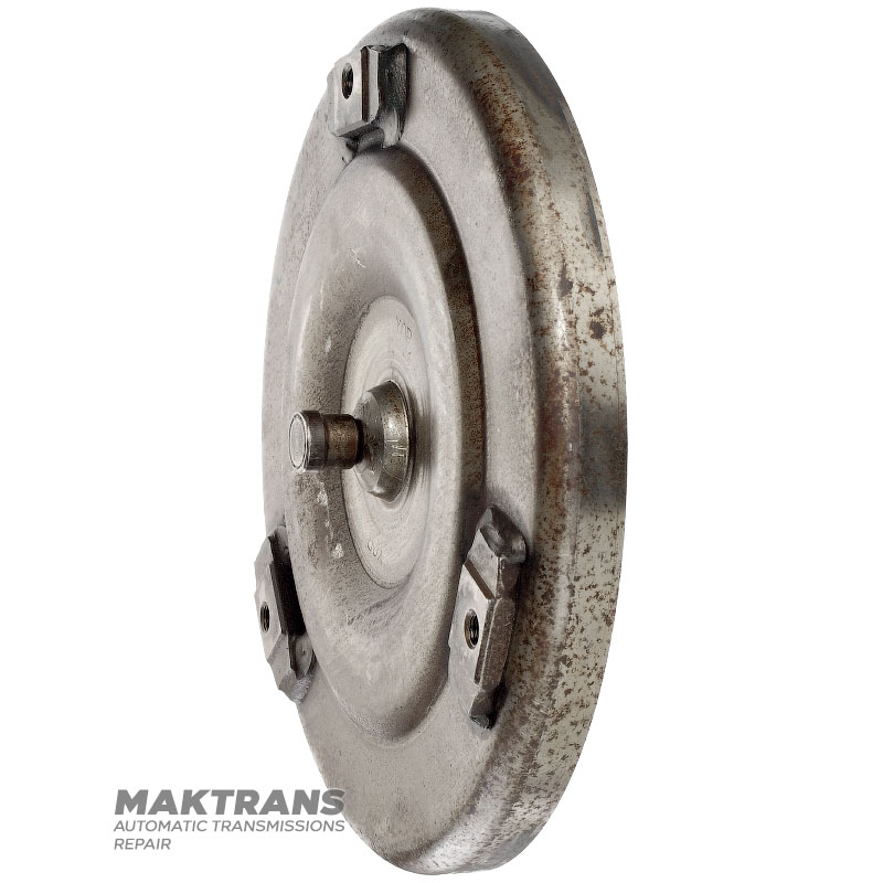 Aisin Warner AW55-50SN, AW55-51SN Drehmomentwandler-Frontabdeckung - Drehmomentwandler-Kennzeichnung 43A120, Gesamthöhe 52 mm, Außendurchmesser des Gehäuses, Außendurchmesser des Pilotrings 20,90 mm, 3 Befestigungslöcher (Innendurchmesser 8,80 mm)
