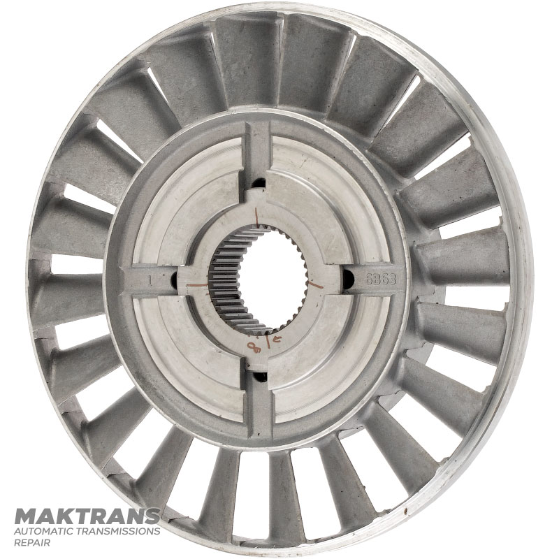 FORD 4F27E / MAZDA FN4A-EL Drehmomentwandler-Drehmomentwandlerrad – Gehäusekennzeichnung 6B63, Außendurchmesser 160,45 mm, 38 Zähne