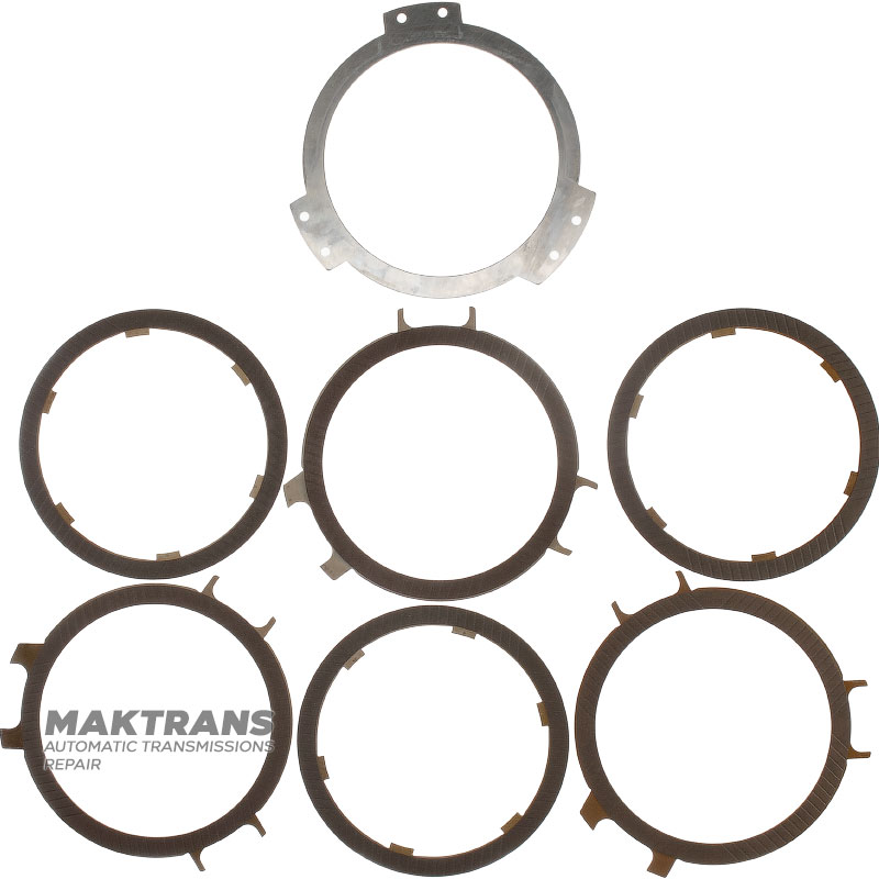 F1 Kupplung DP0 AL4 Stahl- und Reibscheibensatz – 3x3 Reibscheiben (Gesamtdicke 13,85 mm), Gesamtdicke 13,85 mm, 2307J1, 7700101411, 7700101410