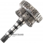 Planetenrad Nr. 4, D-Kupplungstrommel (4 Reibscheiben), Abtriebswelle (4WD) ZF 8HP70, 8HP75 - 1087242219, Gesamthöhe 290 mm, 43 Verzahnungen (Außen-Ø Verzahnung 34,75 mm), 4 Satelliten (37 Zähne)