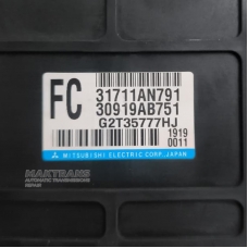 Elektronisches Getriebesteuergerät SUBARU TR690 — 31711AN791, 30919AB751, G2T35777HJ (SUBARU LEGACY 2009–2012, 2500 cm³ EMPI SOHC NA), Kennzeichnung FA