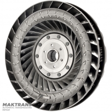 Turbinenrad, Drehmomentwandler-Federdämpfer JATCO JR507E, NISSAN RE5R05A — Außendurchmesser 254,50 mm, 24 Verzahnungen, Schaufelmarkierungen F5, F4, F3