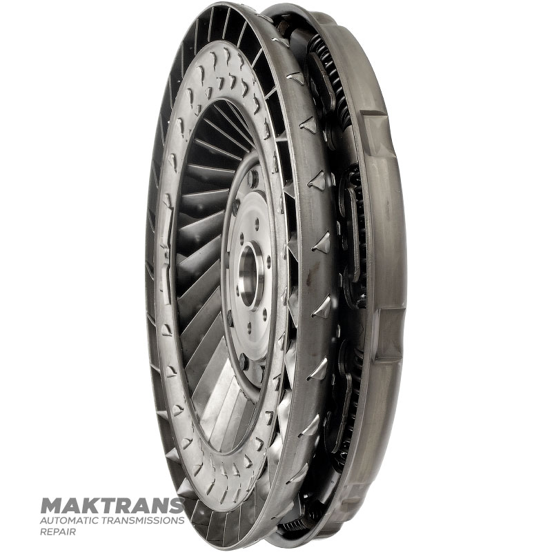Turbinenrad, Drehmomentwandler-Federdämpfer JATCO JR507E, NISSAN RE5R05A — Außendurchmesser 254,50 mm, 24 Verzahnungen, Schaufelmarkierungen F5, F4, F3
