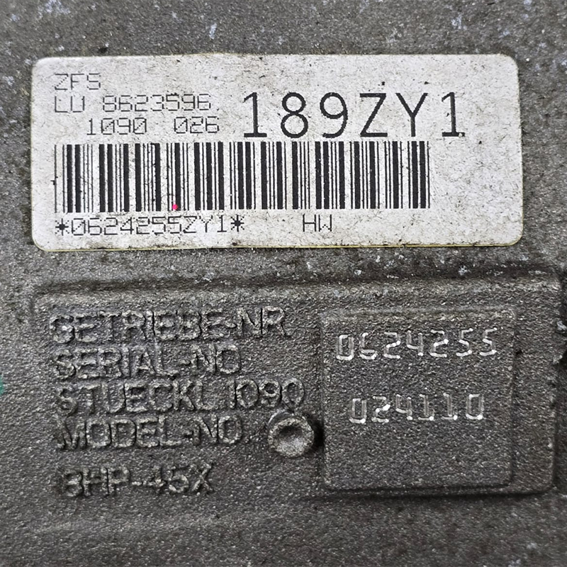Automatikgetriebe (mit Drehmomentwandler) ZF 8HP45X, 4WD - Kennzeichnung ZY1, 1090026189, 1090024110 (BMW 3er F34)