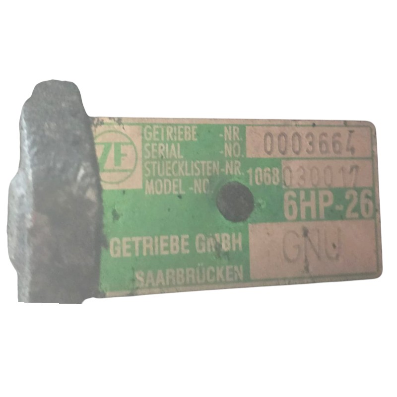 Automatikgetriebe (mit Drehmomentwandler) ZF 6HP26 AUDI - Getriebecode GNU, 1068030017