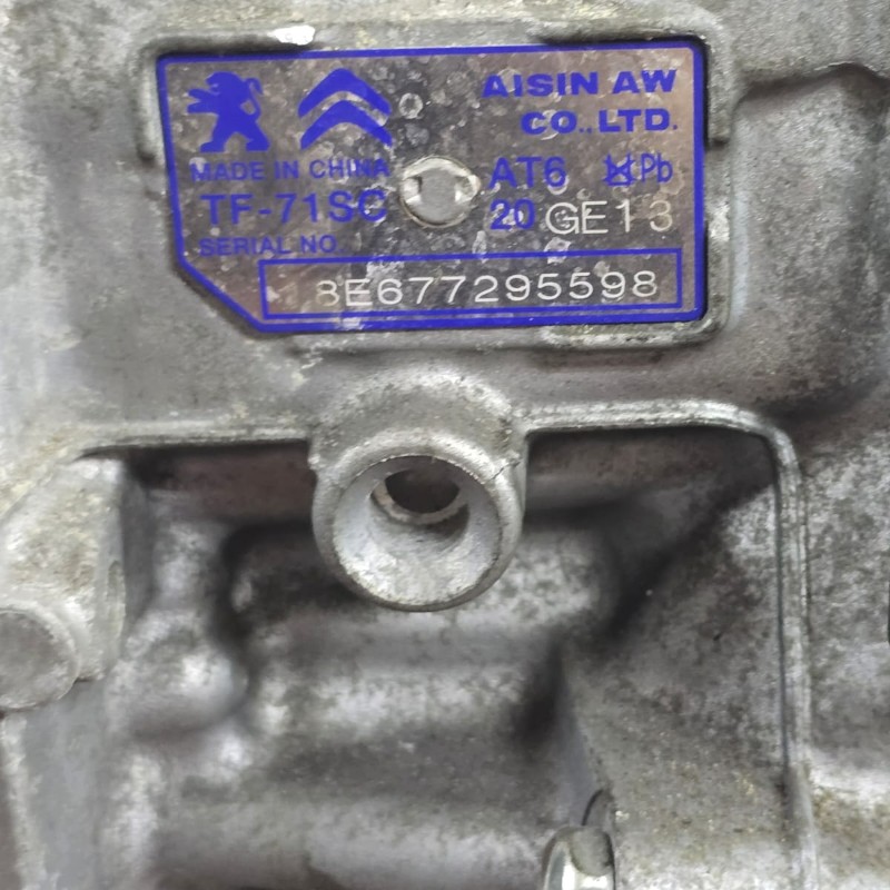 Automatikgetriebe (mit Drehmomentwandler 38A020) TF-71SC, AT6, 20GE13 — 9807418780, 9805925180, Citroen C3, TCM 9805709280