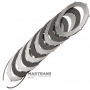 Satz Stahl- und Reibscheiben B1 Bremse NISSAN RE6R01A / AISIN WARNER A466ND - Gesamtdicke des Satzes 33,60 mm, 5 Reibscheiben