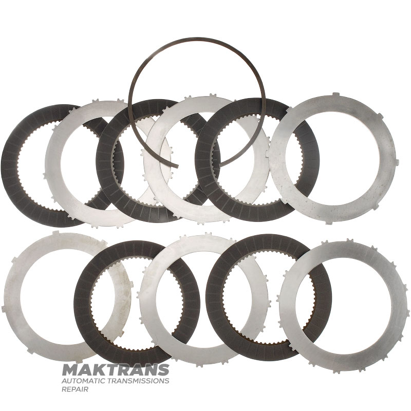 Satz Stahl- und Reibscheiben B1 Bremse NISSAN RE6R01A / AISIN WARNER A466ND - Gesamtdicke des Satzes 33,60 mm, 5 Reibscheiben