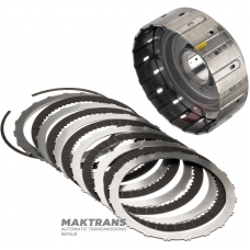 K2 Kupplungstrommel NISSAN RE6R01A / AISIN WARNER A466ND - Gesamthöhe der Trommel 101 mm, 5 Reibscheiben (Höhe vom Kolben bis zum Anschlag 30 mm)