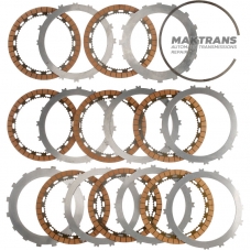 Satz Stahl- und Reibscheiben B2 Bremse (Niedrig / Rückwärts) NISSAN RE6R01A / AISIN WARNER A466ND - 8 Reibscheiben, (Gesamtdicke des Satzes beträgt 45,15 mm)