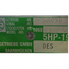 ZF 5HP19FL Getriebegehäuse (montiert mit Differential) - Getriebecode DES, 1060030014