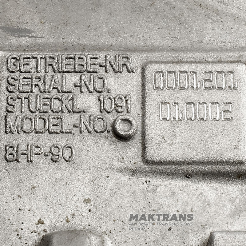 Getriebegehäuse (ohne Start-Stopp-Automatik), 2WD, ZF 8HP90 - 1091010005, 1091401033, 1081012007 ZG2