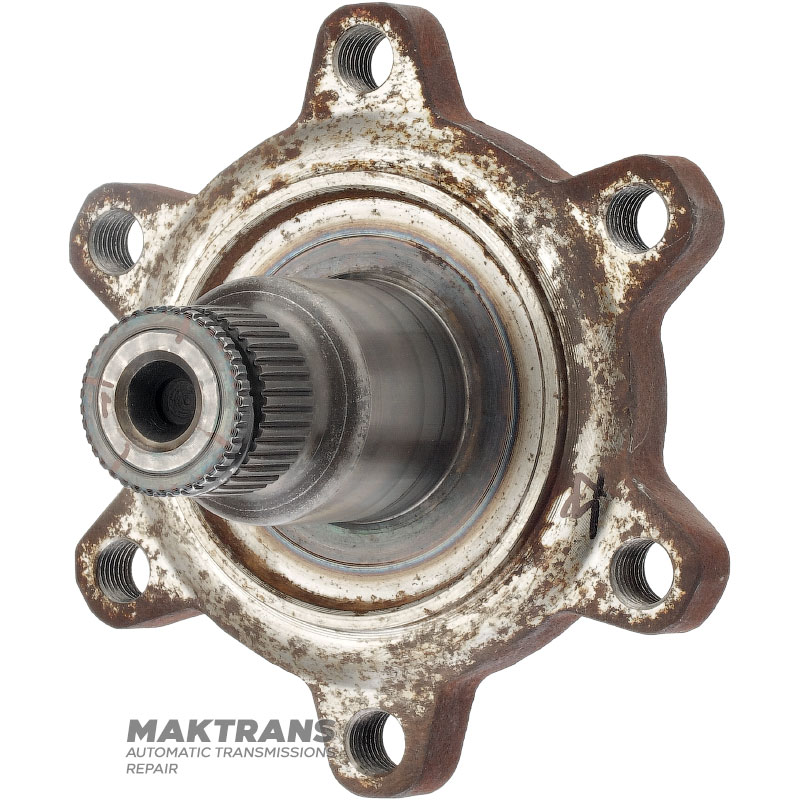 Achsflansch (rechts) VAG DSG DL382 0CK, 0CL, 0CJ - Gesamthöhe 81 mm, 6 Befestigungslöcher (in. Ø 10,60 mm, 57 mm Mittenabstand)