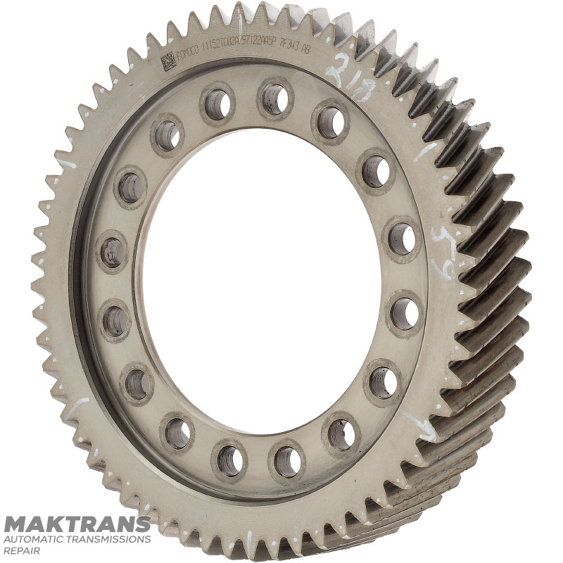 Schrägverzahntes Differentialgetriebe FORD 6F50, 6F55, 8F57 – 59 Zähne (Außendurchmesser 218,65 mm, 2 Kerben), AA5P-7F343-AB