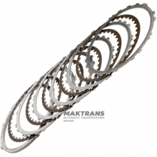 Satz Stahl- und Reibscheiben B2 Bremse TOYOTA / LEXUS AJA0E, AJA0F - Gesamtdicke des Satzes 23,30 mm, 5 Reibscheiben