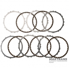Satz Stahl- und Reibscheiben B2 Bremse TOYOTA / LEXUS AJA0E, AJA0F - Gesamtdicke des Satzes 23,30 mm, 5 Reibscheiben