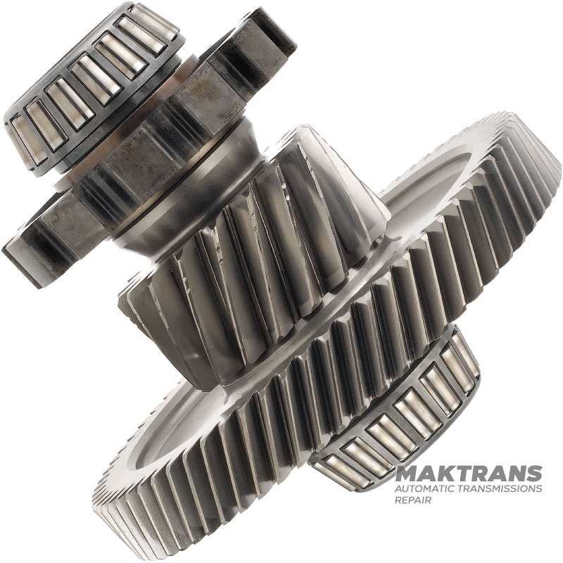 Zwischenwelle des Differentials FORD 6F50N, 6F55N — 18 Zähne (2 Kerben, Außendurchmesser 75,25 mm), 68 Zähne (Außendurchmesser 164,30 mm, Breite 22,10 mm)