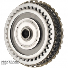 Eingangswelle, Overdrive-Kupplungstrommel VAG 09H, AQ451 (8-Gang-Getriebe) - Gesamtwellenlänge 142 mm, 23 Zähne (Außendurchmesser 23,40 mm), 5 Reibscheiben