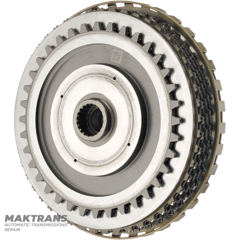 Eingangswelle, Overdrive-Kupplungstrommel VAG 09H, AQ451 (8-Gang-Getriebe) - Gesamtwellenlänge 142 mm, 23 Zähne (Außendurchmesser 23,40 mm), 5 Reibscheiben
