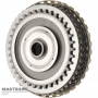 Eingangswelle, Overdrive-Kupplungstrommel VAG 09H, AQ451 (8-Gang-Getriebe) - Gesamtwellenlänge 142 mm, 23 Zähne (Außendurchmesser 23,40 mm), 5 Reibscheiben