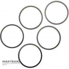 Satz Teflon-Dichtungsringe (massiv) für FORD 8F57 – 5 Ringe im Set (45 x 40,75 x 2,40 mm), 7T4Z-7D019-A