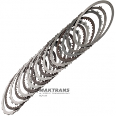 Satz Stahl- und Reibscheiben B1 Rückwärtsbremse RE5R05A 3166295X00 – 7 Reibscheiben (40 Zähne), Gesamtdicke des Satzes 31,60 mm, Dicke der Stahlscheibe 2 mm