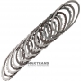 Satz Stahl- und Reibscheiben B1 Rückwärtsbremse RE5R05A 3166295X00 – 7 Reibscheiben (40 Zähne), Gesamtdicke des Satzes 31,60 mm, Dicke der Stahlscheibe 2 mm