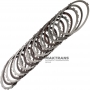 Satz Stahl- und Reibscheiben B1 Rückwärtsbremse RE5R05A 3166295X00 – 7 Reibscheiben (50 Zähne), Gesamtdicke des Satzes 32,20 mm, Dicke der Stahlscheibe 2 mm