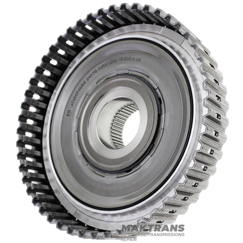 Trommel-Untersetzungskupplung JEEP A8F30 - 45450P4G810, 45454P4G810 Gesamthöhe 63 mm, (leer ohne Scheiben, Höhe vom Kolben zum Sicherungsring 20 mm (für 5 Reibscheiben))