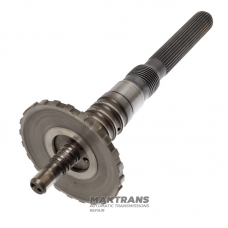 Abtriebswelle 4R70W 4R75E 4R75W (AOD, AODE, AODE-W) – Gesamtlänge 381 mm, 28 Zähne, Länge des verzahnten Teils 137 mm