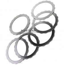 Satz Stahlräder FORWARD Kupplung FORD 4R44E, 4R55E, 5R44E, 5R55E, A4LD - 5 Stahlräder (Dicke 1,65 mm, Innendurchmesser 96,40 mm, 19 Zähne), 1 Stützscheibe (Dicke 5,05 mm, Innendurchmesser 96,40 mm, 19 Zähne)