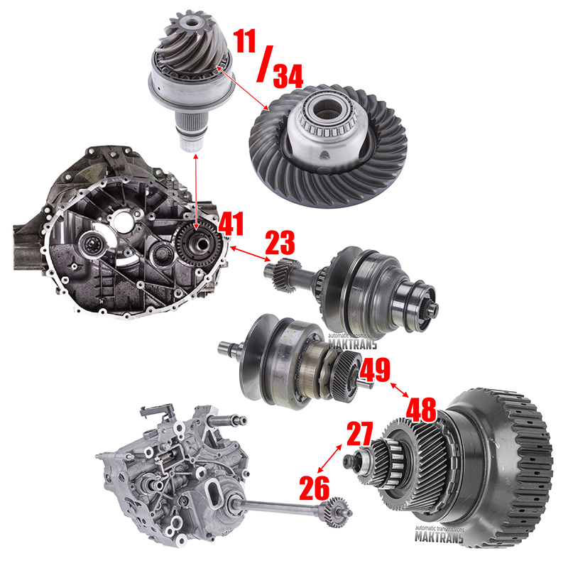 Generalüberholtes (fahrerprobtes) VAG CVT VL-380 0AW Getriebe – Getriebecode LAU